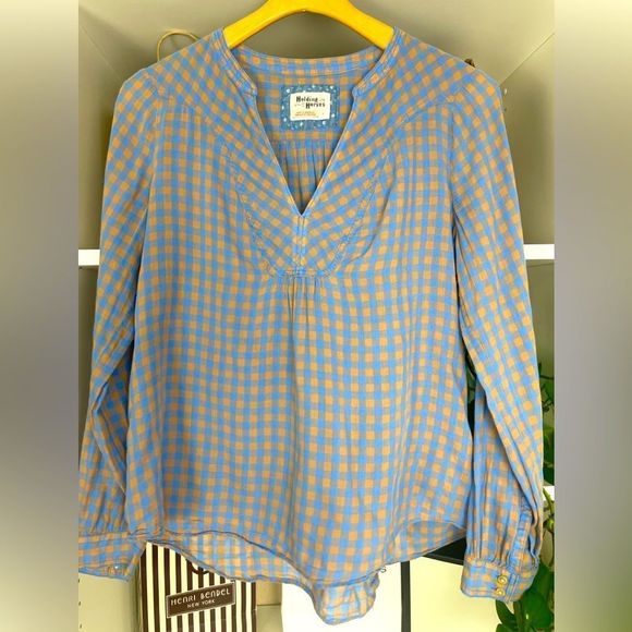 Anthropologie x Holding Horses Devon Popover Semi Sheer. Size 6 - Picture 2 of 12